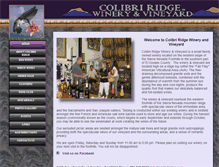 Tablet Screenshot of colibriridge.com